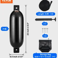 VEVOR Boat Fenders, 6.5