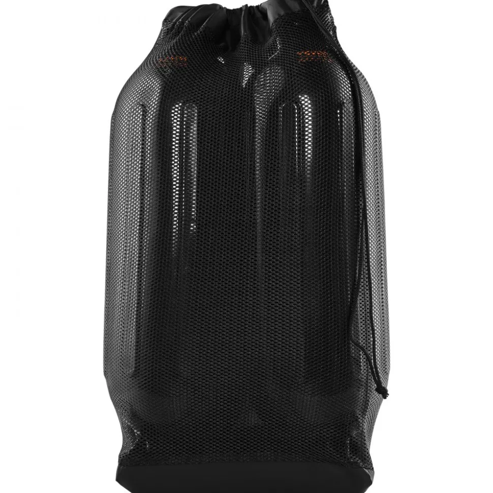 VEVOR Boat Fenders, 6.5" x 23" Boat Bumpers for Docking, Inflatable Ribbed Fender with Center Holes, Marine Boat Dock Fender Bumper with Air Pump, 4 Needles and 4 Ropes and Storage Bag, Black