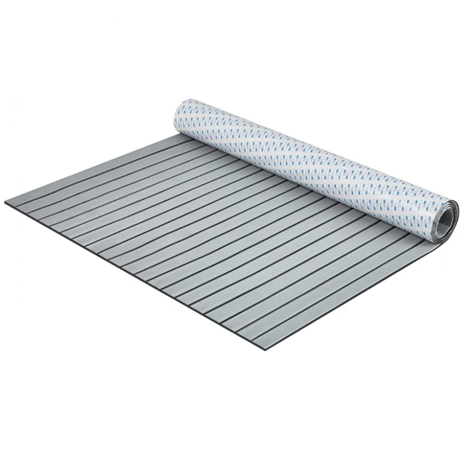 VEVOR Boat Flooring, EVA Foam Boat Decking 94.5" x 45.7", Non-Slip Self-Adhesive Flooring, 29.9 sq.ft Marine Carpet for Boats, Yacht, Pontoon, Kayak Decking