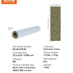 VEVOR Boat Flooring, EVA Foam Boat Decking 94.5