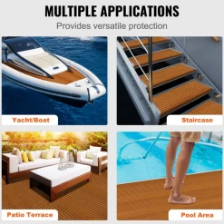 VEVOR Boat Flooring, EVA Foam Boat Decking 94.5