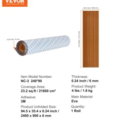 VEVOR Boat Flooring, EVA Foam Boat Decking 94.5