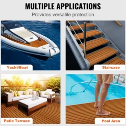 VEVOR Boat Flooring, EVA Foam Boat Decking 94.5