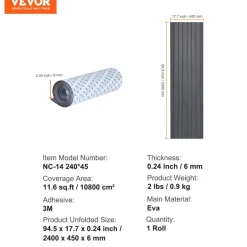 VEVOR Boat Flooring, EVA Foam Boat Decking 94.5
