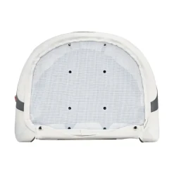 VEVOR Boat Seat, High Backrest, Flip Up Boat Seat Captain Bucket Seat with Thickened Sponge Cushion & Waterproof PVC Leather, Ergonomic Design, Folding Boat Seat for Boats, Yachts, Ships, White & Grey