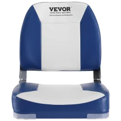VEVOR Boat Seat Low Back Fold-Down Fishing Boat Chair with Sponge Padding 2 Pack