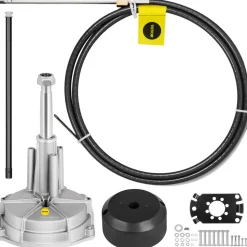 VEVOR Boat Steering System, Outboard Steering Kit with Boat Steering Control Cable 14' Steering Cable Marine Steering System 3/4