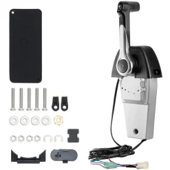 VEVOR Boat Throttle Control, 704-48205-P1 Top-Mounted Outboard Remote Control Box for Yamaha 4-Stroke, Marine Throttle Control Box with Power Trim Switch and 4.6 ft Harness with 5 Pin Connector