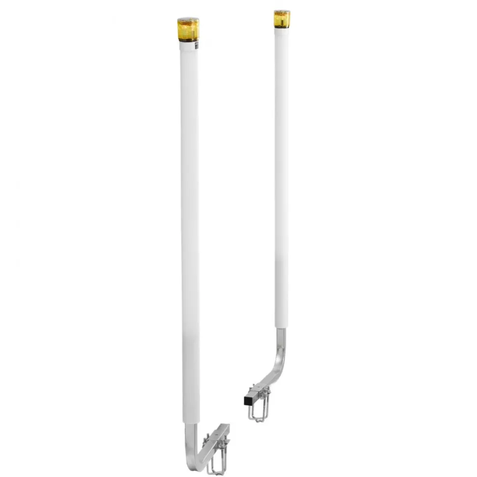 VEVOR Boat Trailer Guide, 65.7 in with LED Light Trailer Guide Poles, 2PCS High-Hardness Steel Guide-Ons, Wide Adjustable Trailers Guides with PVC Pipes, for Ski Boat, Fishing Boat, Sailboat Trailers