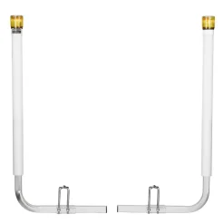 VEVOR Boat Trailer Guide, 46 in with LED Light Trailer Guide Poles, 2PCS High-Hardness Steel Guide-Ons, Wide Adjustable Trailers Guides with PVC Pipes, for Ski Boat, Fishing Boat or Sailboat Trailers