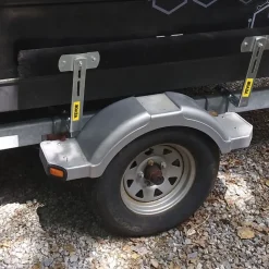 VEVOR Boat Trailer Guide-ons, 48", 2 PCS Rustproof Steel Trailer Guide ons, Trailer Guides with Carpet-Padded Boards, Mounting Parts Included, for Ski Boat, Fishing Boat or Sailboat Trailer