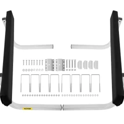 VEVOR Boat Trailer Guide-ons, 2 PCS Rustproof Steel Trailer Guide ons, Trailer Guides with Carpet-Padded Boards, Mounting Parts Included, for Ski Boat, Fishing Boat or Sailboat Trailer