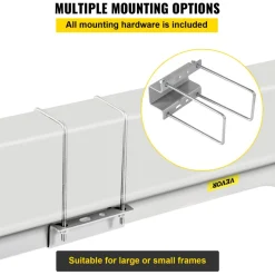 VEVOR Boat Trailer Guide-ons, 40", 2PCS Rustproof Galvanized Steel Trailer Guide ons, Trailer Guides with Black PVC Pipes, Mounting Parts Included, for Ski Boat, Fishing Boat or Sailboat Trailer