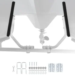 VEVOR Boat Trailer Guides, 1.2 in Adjustable Width Trailers Guide, 2PCS High-Hardness Steel Trailer Guide-Ons with Thick Support Pads, Fits L-Beam, Box or C-Channel Bunk-Style Pontoon Trailers