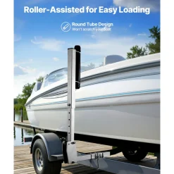VEVOR Boat Trailer Guides, 27.6-41.3 in Height Adjustable Trailers Guide, 2PCS Thickened High-Duty Trailer Guide-Ons with Smooth Roller Guidance, for Over 16 in Larger Fishing Boats, Runabout Boats