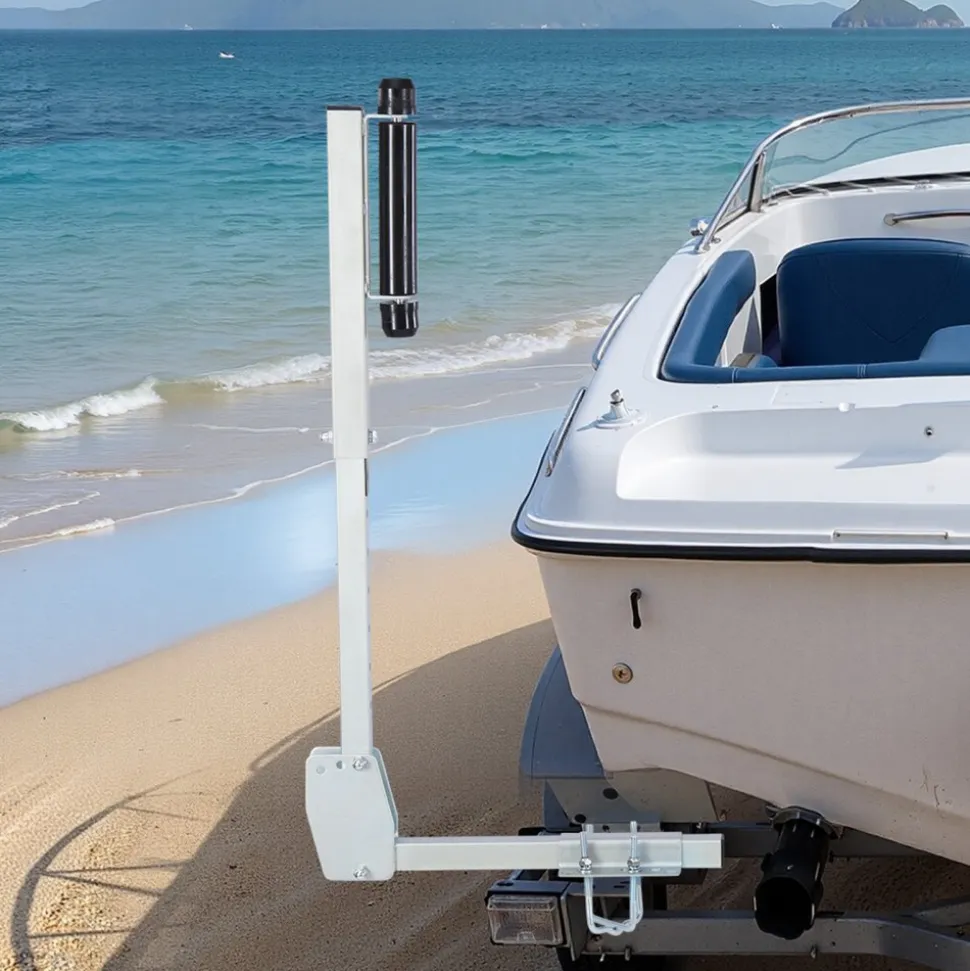 VEVOR Boat Trailer Guides, 27.6-41.3 in Height Adjustable Trailers Guide, 2PCS Thickened High-Duty Trailer Guide-Ons with Smooth Roller Guidance, for Over 16 in Larger Fishing Boats, Runabout Boats