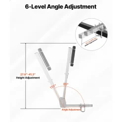 VEVOR Boat Trailer Guides, 27.6-41.3 in Height Adjustable Trailers Guide, 2PCS Thickened High-Duty Trailer Guide-Ons with Smooth Roller Guidance, for Over 16 in Larger Fishing Boats, Runabout Boats