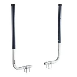 VEVOR Boat Trailer Guides, 16.7 in/18.7 in Height Adjustable Trailers Guide, 2PCS Thickened Steel Trailer Guide-Ons with Thick Support Pads, Fits L-Beam, Box or C-Channel Bunk-Style Pontoon Trailers