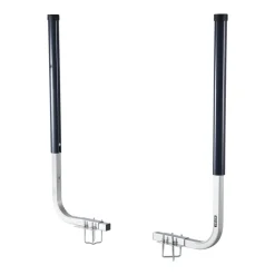 VEVOR Boat Trailer Guides, 16.7 in/18.7 in Height Adjustable Trailers Guide, 2PCS Thickened Steel Trailer Guide-Ons with Thick Support Pads, Fits L-Beam, Box or C-Channel Bunk-Style Pontoon Trailers