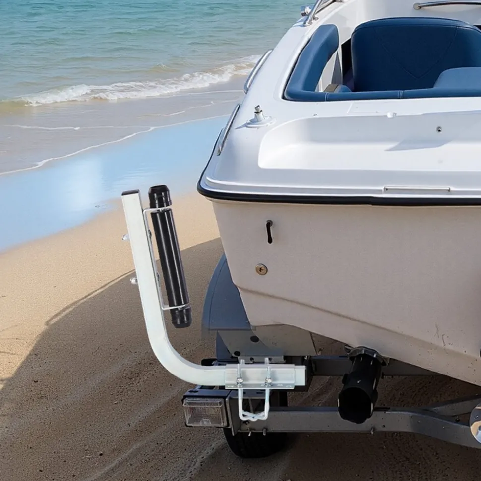 VEVOR Boat Trailer Guides, 18.5 in/20.5 in Height Adjustable Trailers Guide, 2PCS Thickened High-Duty Steel Trailer Guide-Ons with Smooth Roller Guidance, for V-Hull Boats, Small to Mid-Size Boats