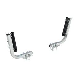 VEVOR Boat Trailer Guides, 18.5 in/20.5 in Height Adjustable Trailers Guide, 2PCS Thickened High-Duty Steel Trailer Guide-Ons with Smooth Roller Guidance, for V-Hull Boats, Small to Mid-Size Boats