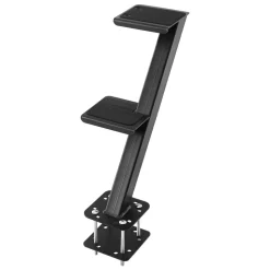 VEVOR Boat Trailer Steps, 2-Step, Heavy-Duty Boat Trailer Steps with Handle, Non-Slip Surface, 3 Mounting Angle Options, Carbon Steel Ladder Suitable for 3