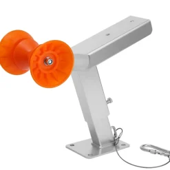 VEVOR Boat Trailer Winch Stand with Roller, Adjustable Height 14.3-21.6 Inches, Boat Winch Mount with U-Bolts for 2-3 Inches W x 3-4 Inches H Trailer Tongue, Fit for Jet Ski, Sailboat, Speedboat