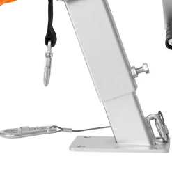 VEVOR Boat Trailer Winch Stand with Roller, 1200 lbs Winch & 2 in x 25 ft Winch Strap, Boat Winch Mount with U-Bolt for 2-3 Inches W x 3-4 Inches H Trailer Tongue, Fit for Jet Ski, Sailboat, Speedboat