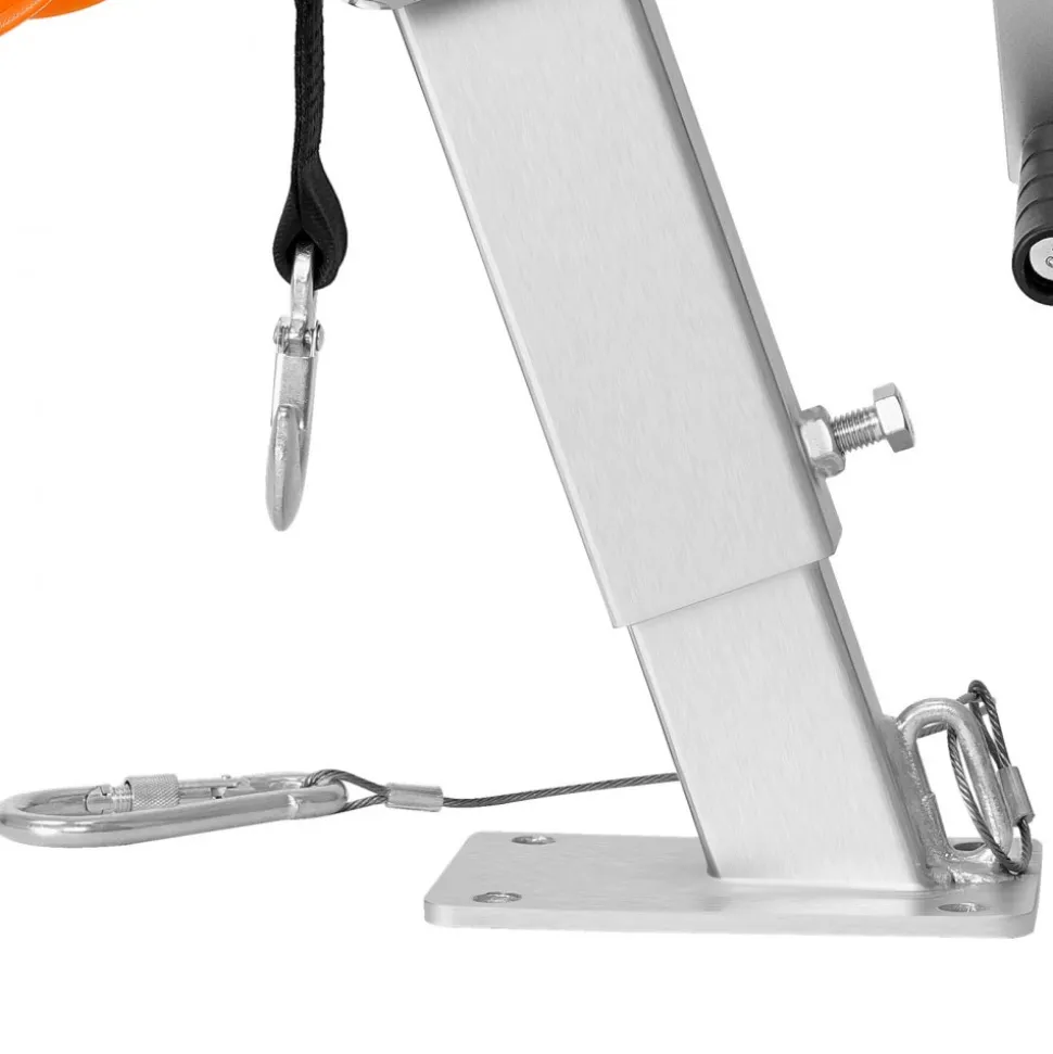 VEVOR Boat Trailer Winch Stand with Roller, 1200 lbs Winch & 2 in x 25 ft Winch Strap, Boat Winch Mount with U-Bolt for 2-3 Inches W x 3-4 Inches H Trailer Tongue, Fit for Jet Ski, Sailboat, Speedboat