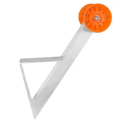 VEVOR Boat Trailer Winch Stand, 2 to 3-inch Winch Posts, Boat Trailer Winch Seat with TPU Orange Roller & U-Bolts, Suitable for Jet Ski, Sailboat, Fishing Boat, Speedboat (Galvanized), Silver