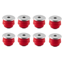 VEVOR Body Mount Bushing Kit, Compatible with 2008-2016 F250 F350 Super Duty, 60 PCS Polyurethane Body Mount Kit, Quick Replacement, Durable Components for Improving Bumpy Driving Performance, Red