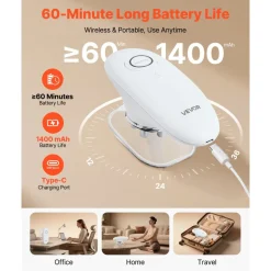 VEVOR Body Sculpting Machine, 3-in-1 Electric Cellulite Massager with 3 Adjustable Functional Modes, Skin Tightening Cupping Therapy Tool with 60 Min Wireless Use, for Back, Belly, Waist, Arms, Legs