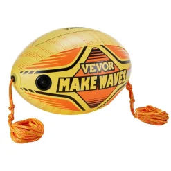 VEVOR Booster Ball, Towable Tube Rope Performance Ball, Thickened PVC Inflatable Booster Balls for Boating and Water Sports - with High Tensile Strength Rope and Speed Safety Valve