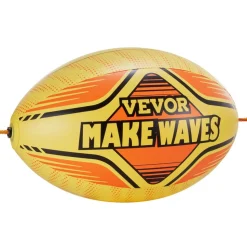 VEVOR Booster Ball, Towable Tube Rope Performance Ball, Thickened PVC Inflatable Booster Balls for Boating and Water Sports - with High Tensile Strength Rope and Speed Safety Valve