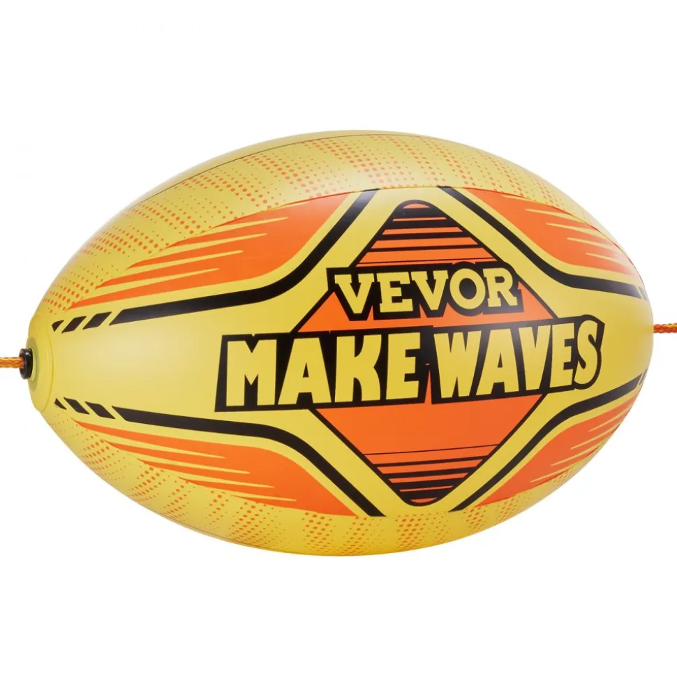 VEVOR Booster Ball, Towable Tube Rope Performance Ball, Thickened PVC Inflatable Booster Balls for Boating and Water Sports - with High Tensile Strength Rope and Speed Safety Valve