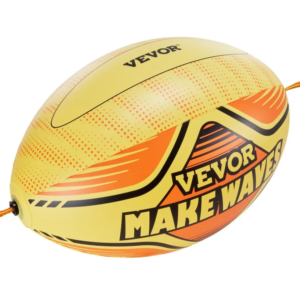 VEVOR Booster Ball, Towable Tube Rope Performance Ball, Thickened PVC Inflatable Booster Balls for Boating and Water Sports - with High Tensile Strength Rope and Speed Safety Valve