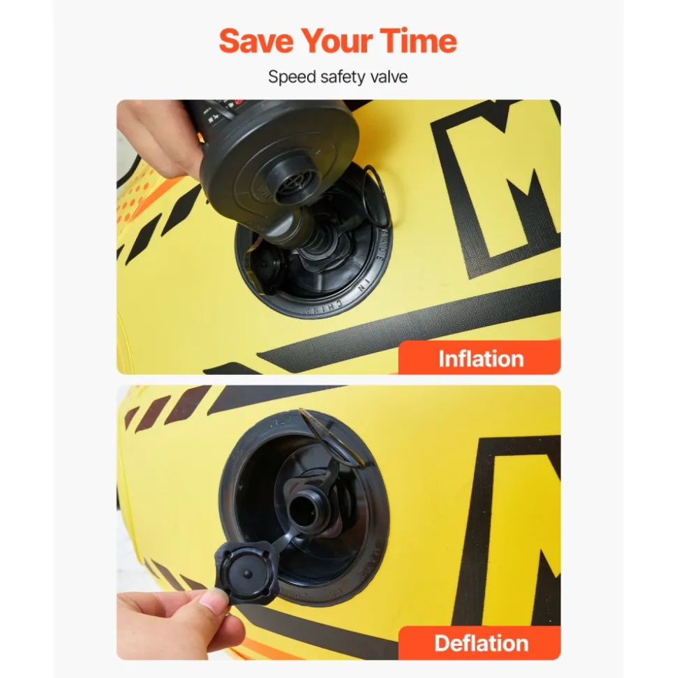 VEVOR Booster Ball, Towable Tube Rope Performance Ball, Thickened PVC Inflatable Booster Balls for Boating and Water Sports - with High Tensile Strength Rope and Speed Safety Valve
