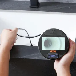 VEVOR Borescope Triple Lens Endoscope Camera with Light, 4.3