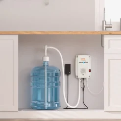 VEVOR Bottled Water Dispenser Pump System, 5 Gallon Dispensing System, Automatic Electric Water Dispenser, Single Inlet Water Jug Pump, Compatible Use with Coffee/Tea Machine, Refrigerator, Ice Maker
