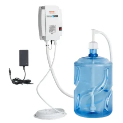 VEVOR Bottled Water Dispenser Pump System, 5 Gallon Dispensing System, Automatic Electric Water Dispenser, Single Inlet Water Jug Pump, Compatible Use with Coffee/Tea Machine, Refrigerator, Ice Maker