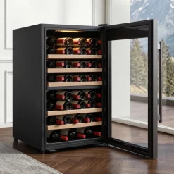 VEVOR 52 Bottle Wine Fridge, Freestanding Wine Cooler Refrigerator, Dual Zone Cooler, 41℉ to 65℉ Adjustable Temp Mini Cellar, Glass Door, For Home Office Bar, Red White Champagne or Sparkling Wines