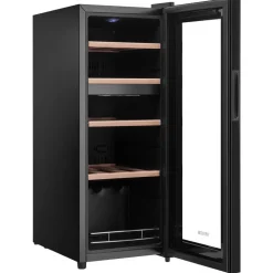 VEVOR 20 Bottle Wine Fridge, Freestanding Wine Cooler Refrigerator, Dual Zone Cooler, 41℉ to 65℉ Adjustable Temp Mini Cellar, Glass Door, For Home Office Bar, Red White Champagne or Sparkling Wines