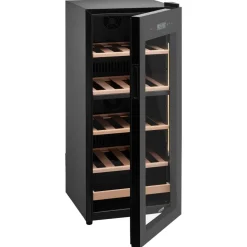 VEVOR 32 Bottle Wine Fridge, Freestanding Wine Cooler Refrigerator, Dual Zone Cooler, 41℉ to 65℉ Adjustable Temp Mini Cellar, Glass Door, For Home Office Bar, Red White Champagne or Sparkling Wines
