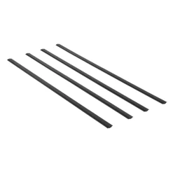VEVOR Bottom Locking Privacy Slats, Double-Wall Vertical Bottom-Locking Slats with Wings for Chain-Link Fence, High-Density HDPE Chain Link Slats Ideally Fit 6' High Fence for Garden and Farm(Black)