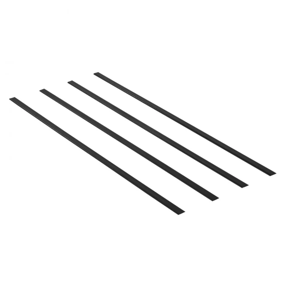 VEVOR Bottom Locking Privacy Slats, Double-Wall Vertical Bottom-Locking Slats for Chain-Link Fence, High-Density HDPE Chain Link Slats Ideally Fit 6' High Fence for Garden, Farm, Sports Field(Black)