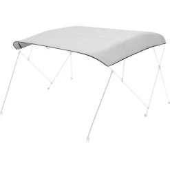 VEVOR 4 Bow Bimini Top Replacement Cover, 8 ft Long, Durable 600D Marine Grade Waterproof Sun Shade Boat Canopy with Storage Boot, Easy Install Zipper Sleeve Awning, 96