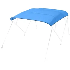 VEVOR 4 Bow Bimini Top Replacement Cover, 8 ft Long Durable 600D Marine Grade Waterproof Sun Shade Boat Canopy with Storage Boot, Easy Install Zipper Sleeve Awning, 96