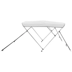 VEVOR 3 Bow Boat Bimini Tops, 600D Polyester Canopy with Aluminum Alloy Frame, Waterproof & Sun Shade Boat Awning Canopy with Storage Bag, 2 Support Poles, 4 Straps, 72