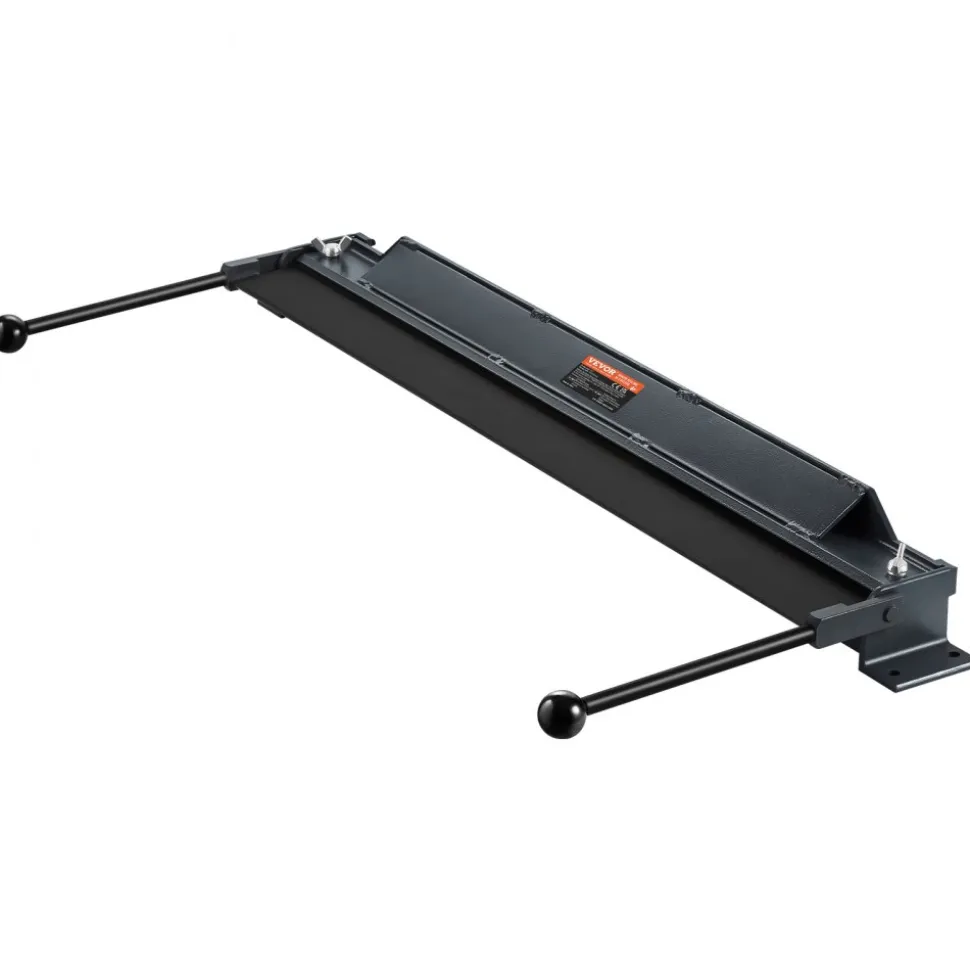 VEVOR Box and Pan Brake, 48-Inch, 0-130 Degrees Sheet Metal Bending Brake, Portable Mini Metal Bender with 20 Gauge Low Carbon Steel 14 Gauge Aluminum Capacity Power Handle, for Metal Bending