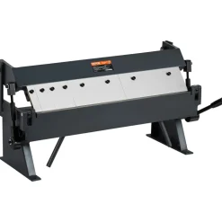 VEVOR Box and Pan Brake, 24-Inch, 0-130 Degrees Sheet Metal Bending Brake, Portable Metal Bender with 20 Gauge Low Carbon Steel 14 Gauge Aluminum Capacity, 5 Adjustable Fingers for Metal Bending